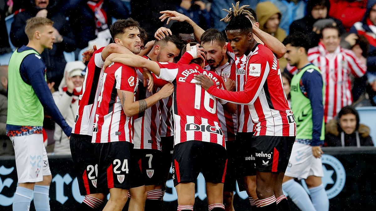 Bilbao porazilo Celtu Vigo, prodloužilo sérii bez porážky a dotáhlo Barcelonu