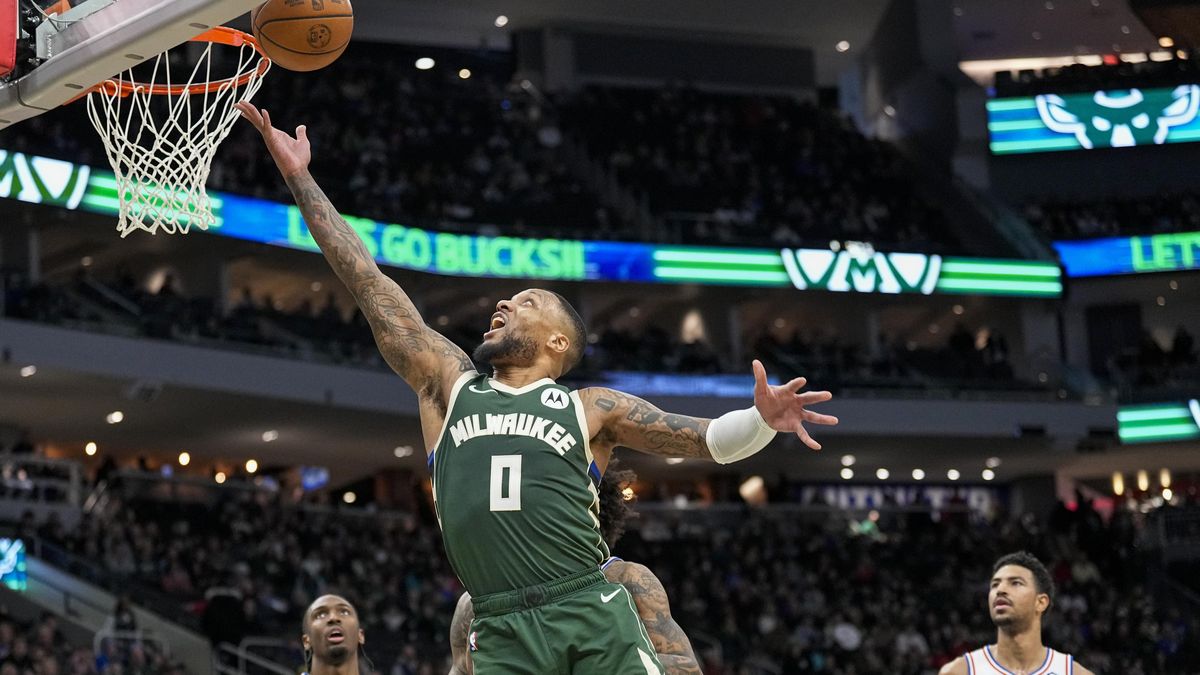 Lillard pomohl Bucks sezonním maximem 43 bodů porazit Philadelphii