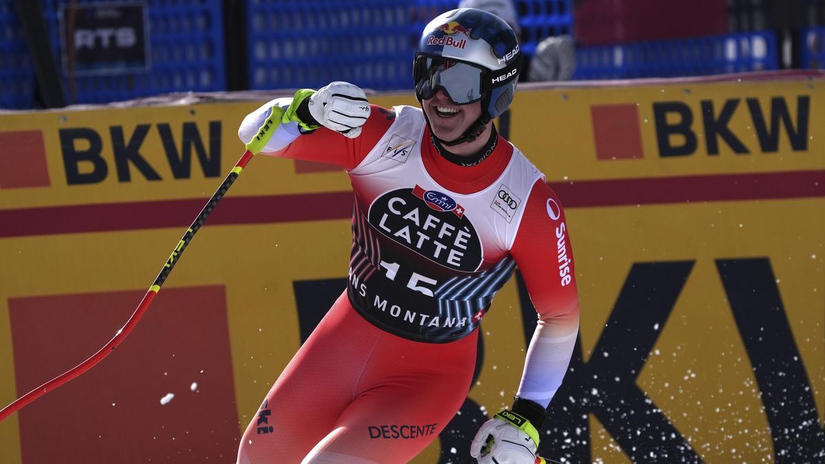 Švýcaři obsadili ve sjezdu SP v Crans Montaně kompletní stupně vítězů