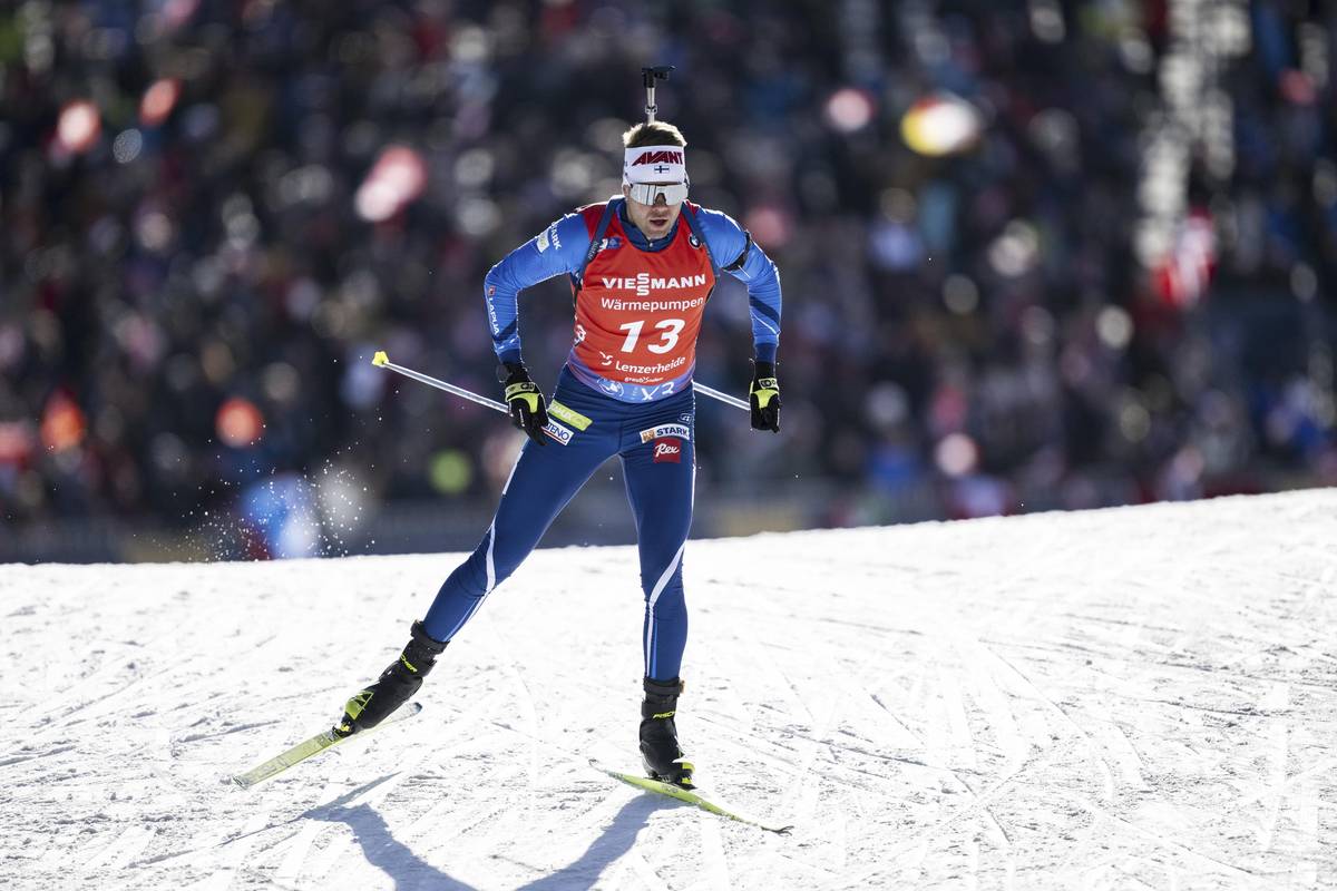 Jaakko Ranta z Finska během sprintu mužů