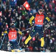 Švéd Sebastian Samuelsson na trati sprintu mužů