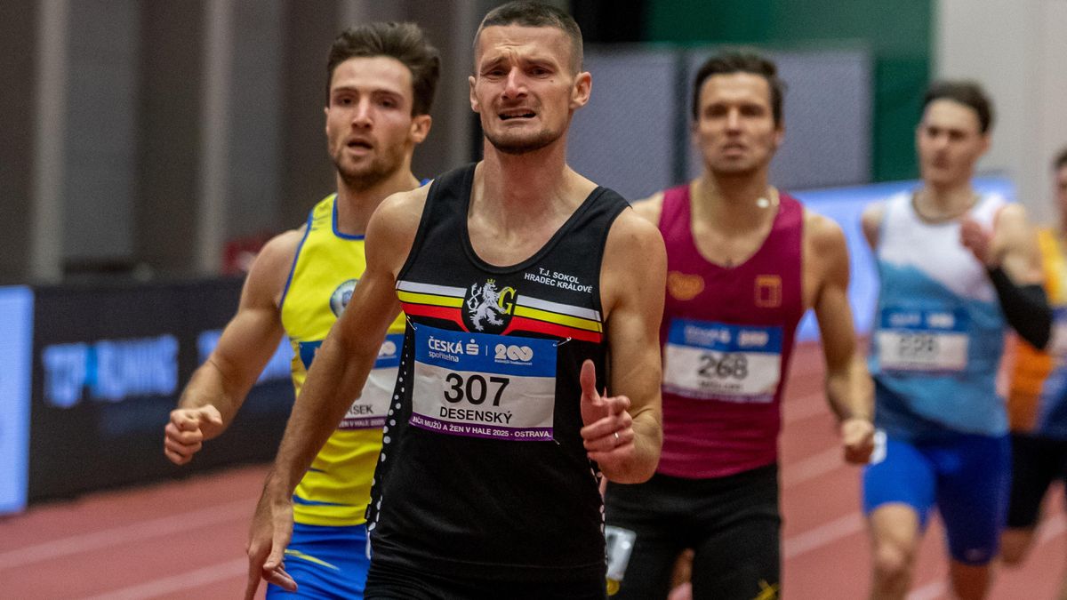 Čtvrtkař Desenský vyhrál domácí šampionát v osobním rekordu, navíc splnil limit na halové ME