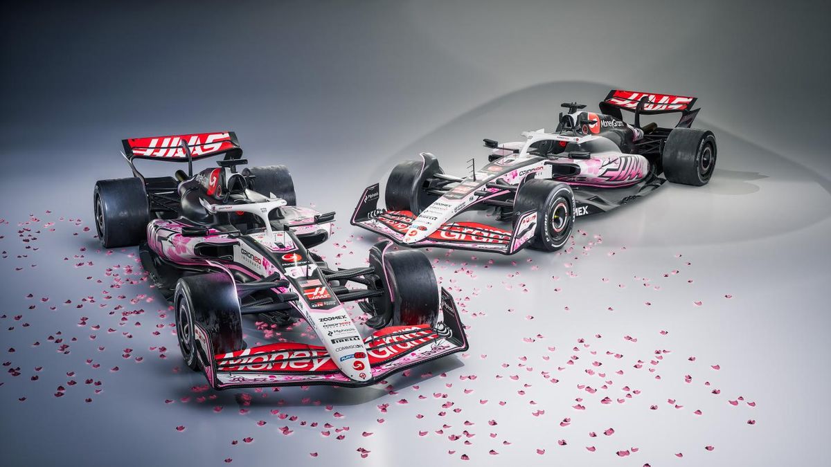 Třešňové květy jako inspirace. Haas představil speciální zbarvení monopostů pro Japonsko