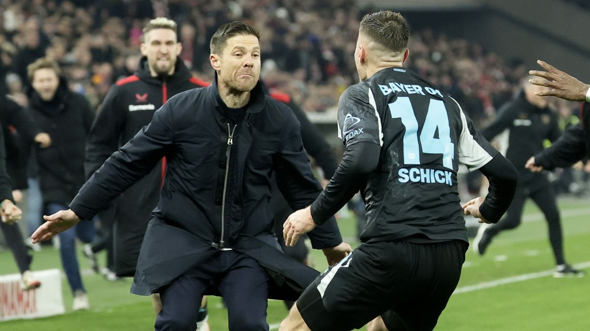 Magický moment, jásal trenér Leverkusenu po Schickově vítězné trefě