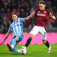 Svetozar Markovič z Viktorie Plzeň a Jan Kuchta ze Sparty Praha