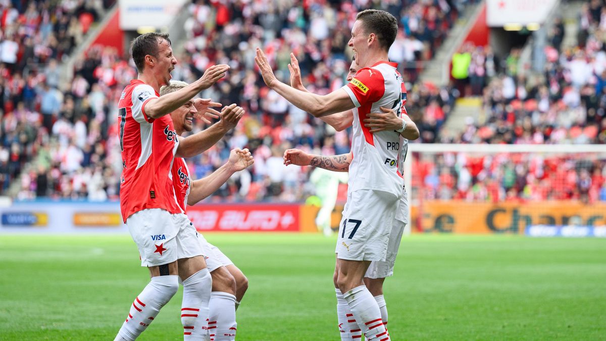Slavia kousíček od titulu. Slavit může i bez výhry v Olomouci