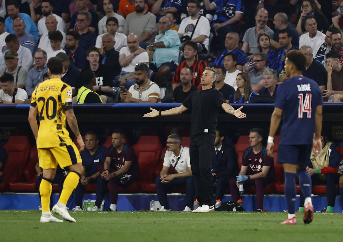 Trenér PSG Luis Enrique