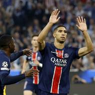 Achraf Hakimi dal první gól finále, ale neslavil.
