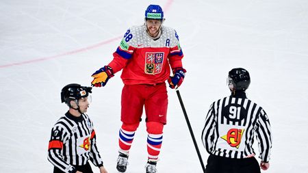 Na tým jsem pyšný, prohlásil Pastrňák. Vysvětloval česko-švédské dresy své manželky a dcery