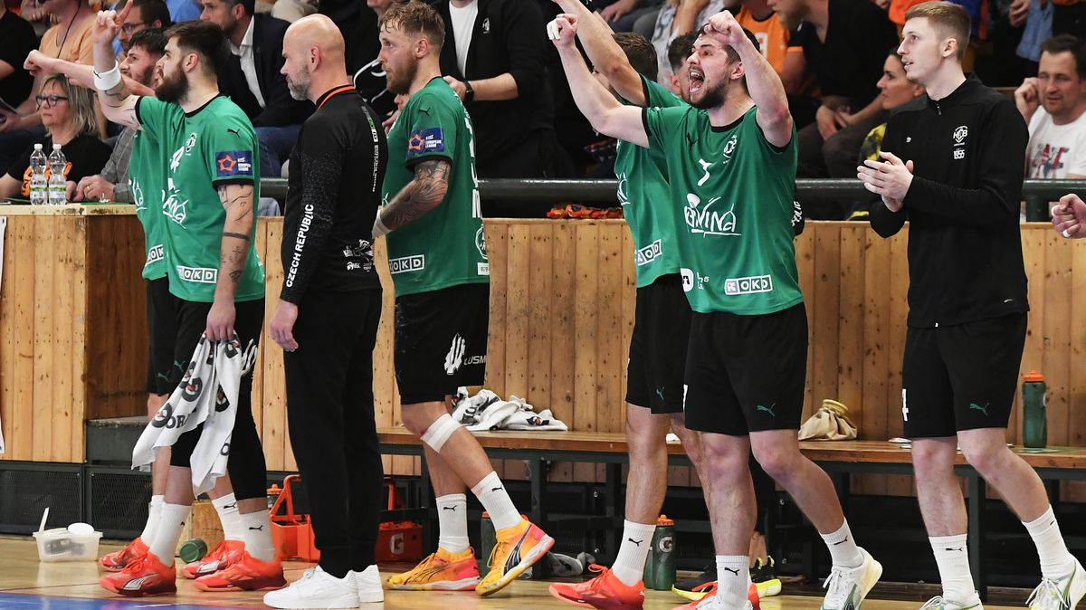 Strhující finále. Házenkáři Karviné proti Plzni zvládli drama a obhájili titul