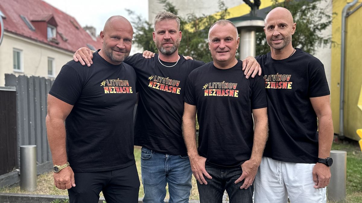 Olympijští šampioni z Nagana pomáhají se záchranou Litvínova. Fanoušci přišli s neskromným cílem