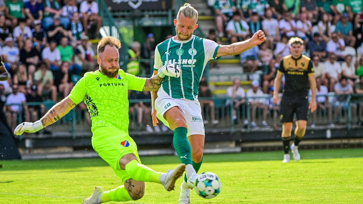 FOTBAL ONLINE: Bohemians přehrávají Baník. Zlín vyrovnal