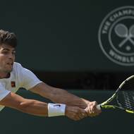 Carlos Alcaraz ve finále Wimbledonu