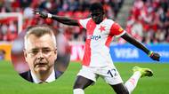 Diouf může ve Slavii zůstat, naznačil Tvrdík