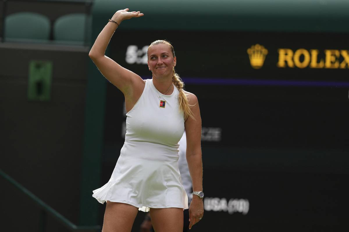 Petra Kvitová se rozloučila s Wimbledonem.