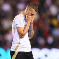 Sparťan Lukáš Haraslín během zápasu s Aktobe.