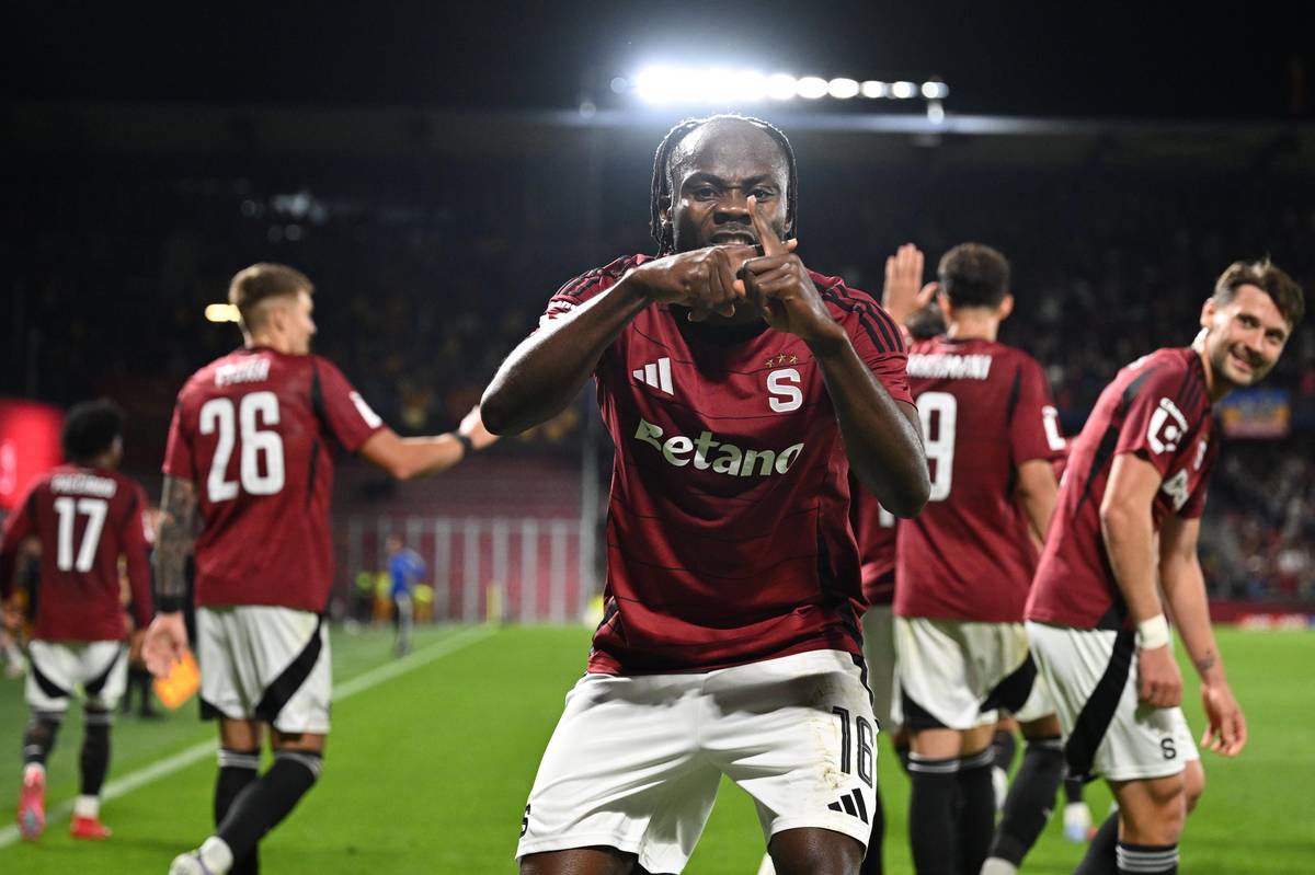 Emannuel Uchenna si užil i svoji druhou gólovou oslavu 