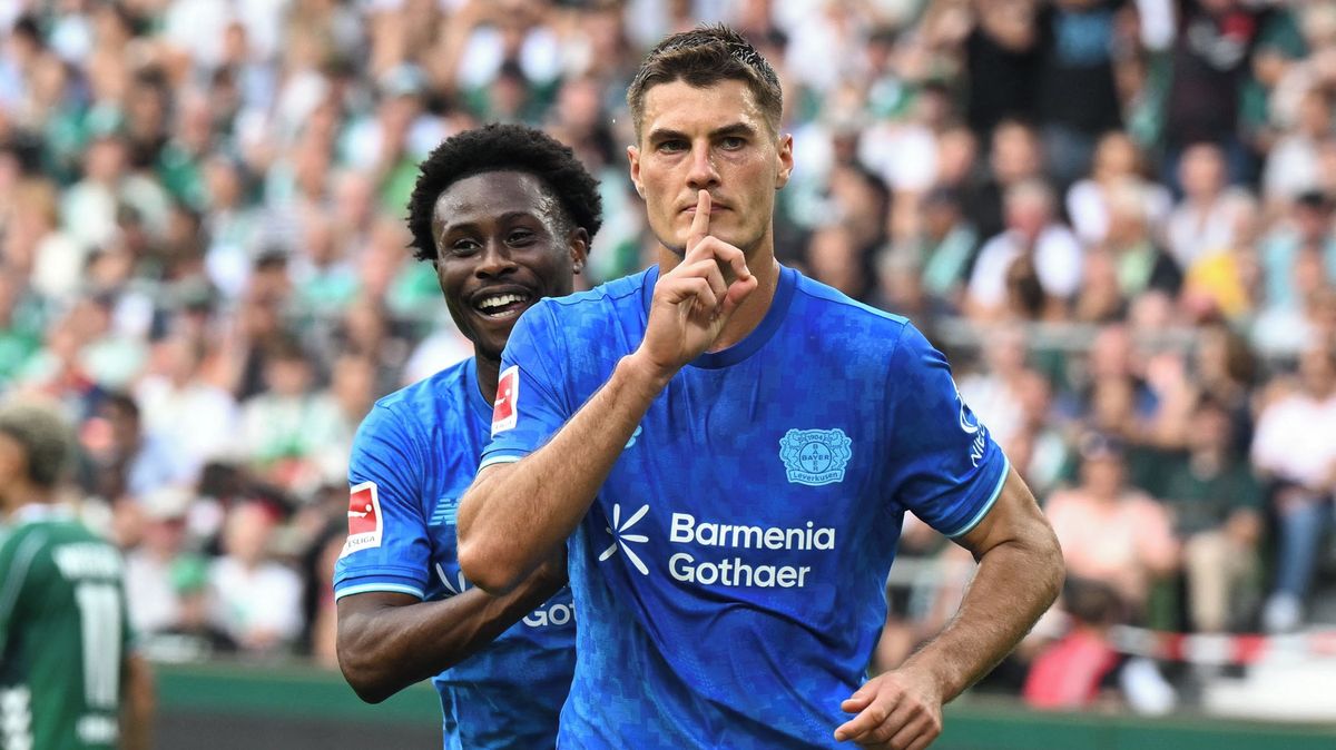 Schick je po dvou gólech Brémám v Klubu ligových kanonýrů