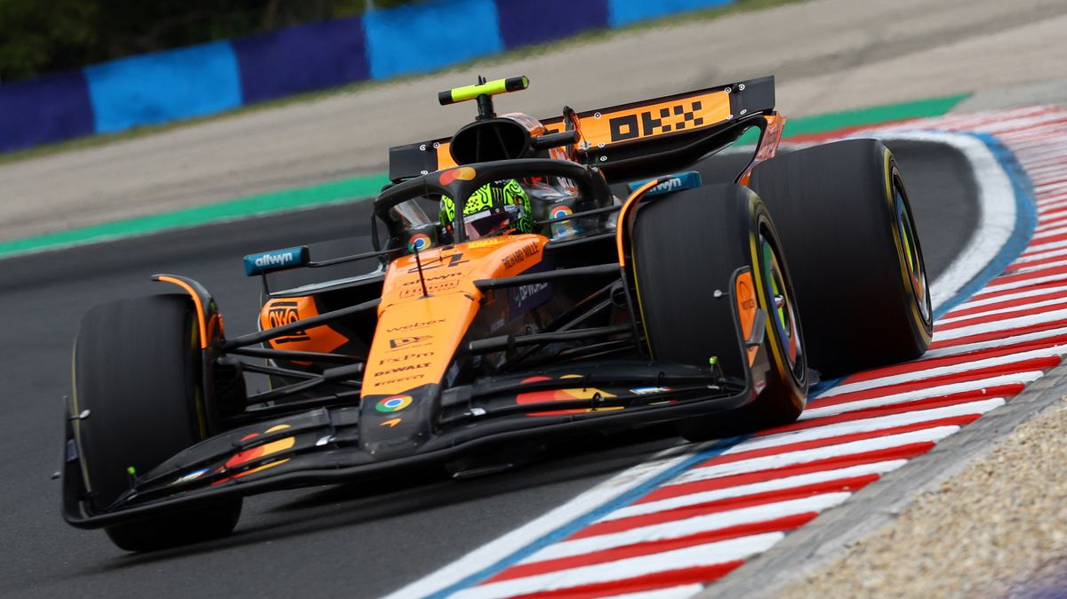 První trénink na Velkou cenu Maďarska formule 1 ovládl McLaren