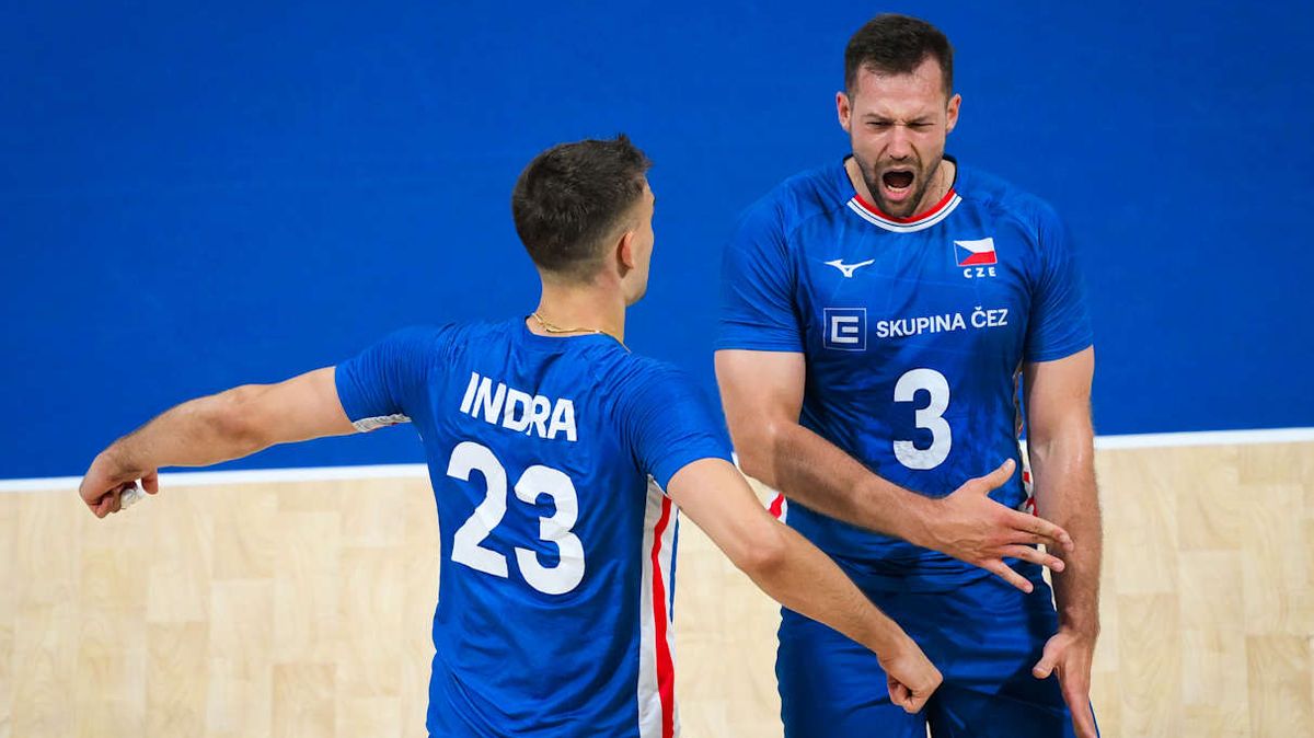 VOLEJBAL ONLINE: Češi i bez zraněného Vašiny získali také druhý set, k postupu ale potřebují výhru 3:0