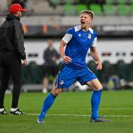 Lukáš Červ při rozcvičce