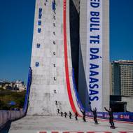 Záznam jízdy seskládaný do jedné fotografie.