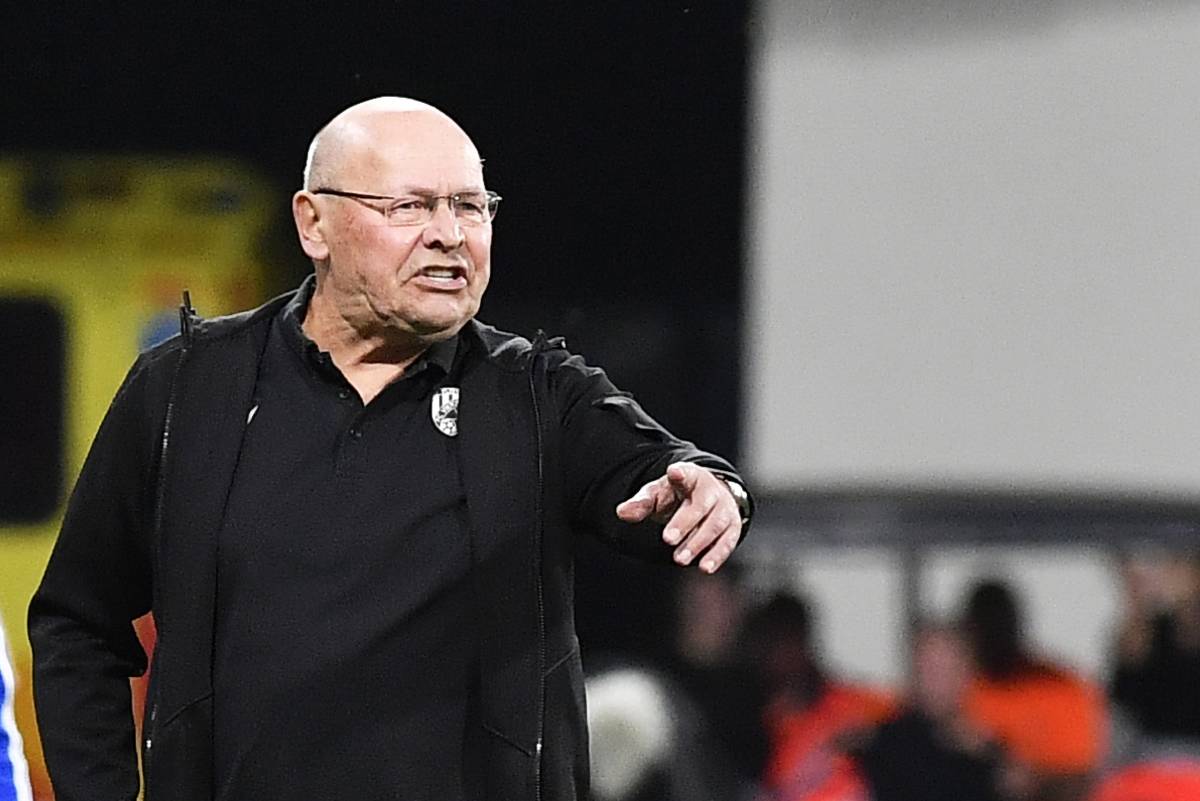 Trenér Miroslav Koubek z Plzně při utkání se Zlínem.