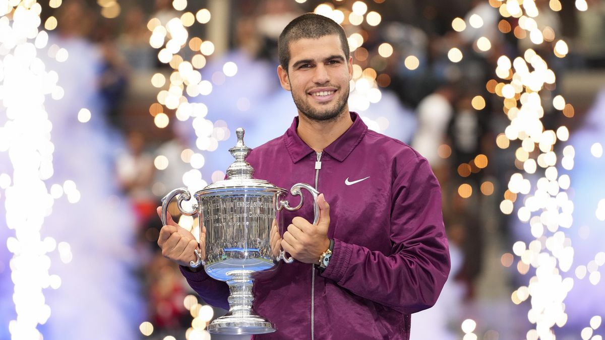 Finále US Open ovládl Alcaraz. Trofej převzal od Lendla, bude i novou světovou jedničkou