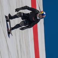 Jízda kolmo k zemi.