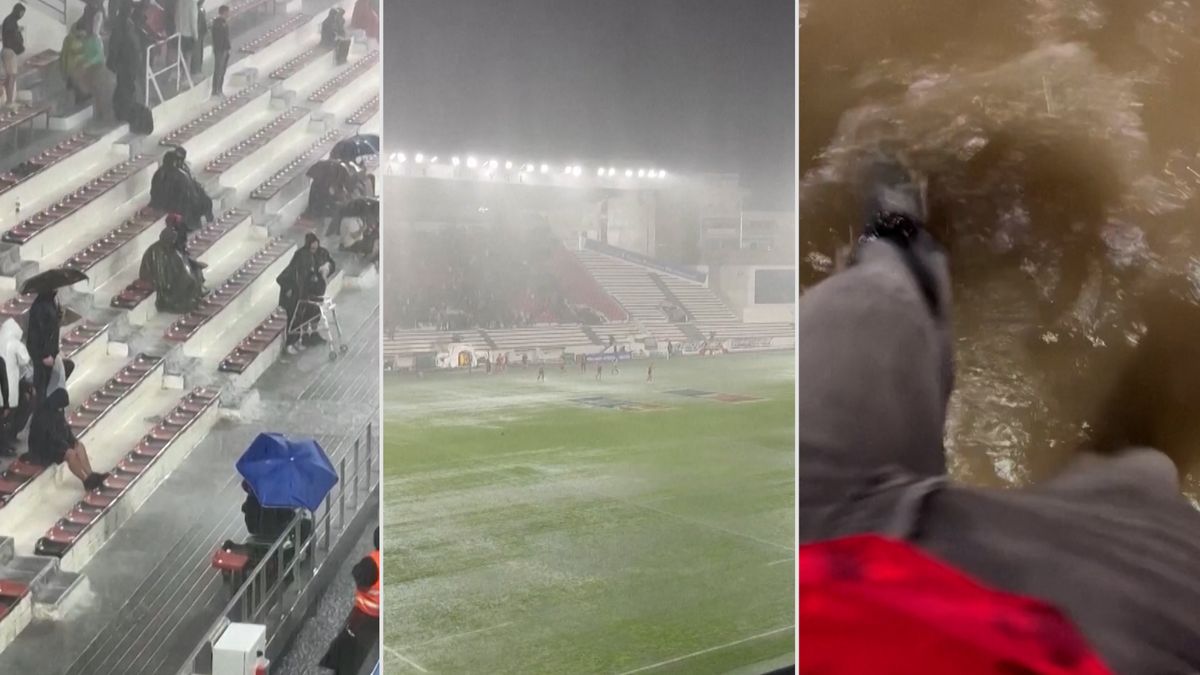 Zatopené hřiště, tunel i šatny. Kvůli silnému dešti se na jihu Francie nehrál fotbal ani ragby