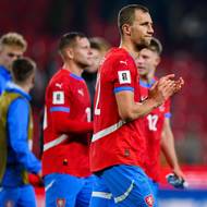 Tomáš Souček po utkání s Chorvatskem.