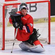 Český brankář Patrik Sedláček