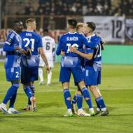 Olomouc šla rychle do vedení po gólu Filipa Slavíčka.