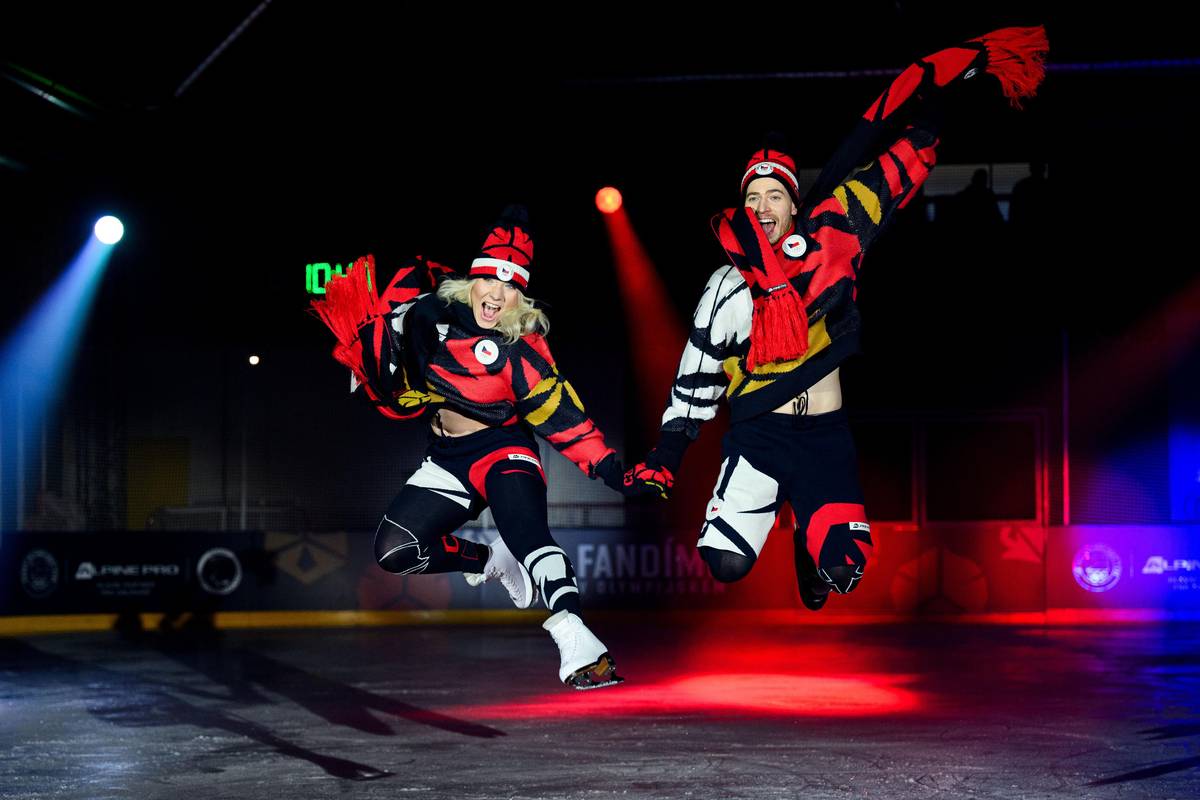 Nástupovou kolekci pro ZOH 2026 v Itálii předvedli sourozenci Taschlerovi.