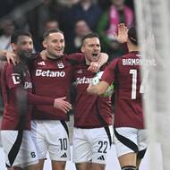 Sparťané se radují z trefy proti Teplicím.