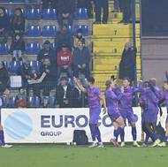 Radost hráčů Bohemians po vstřelené brance