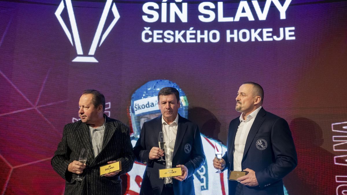 Janecký, Ujčík, Dolana. Hokejová Síň slávy má tři nové členy