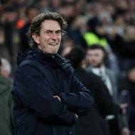 Trenér Spurs Thomas Frank.