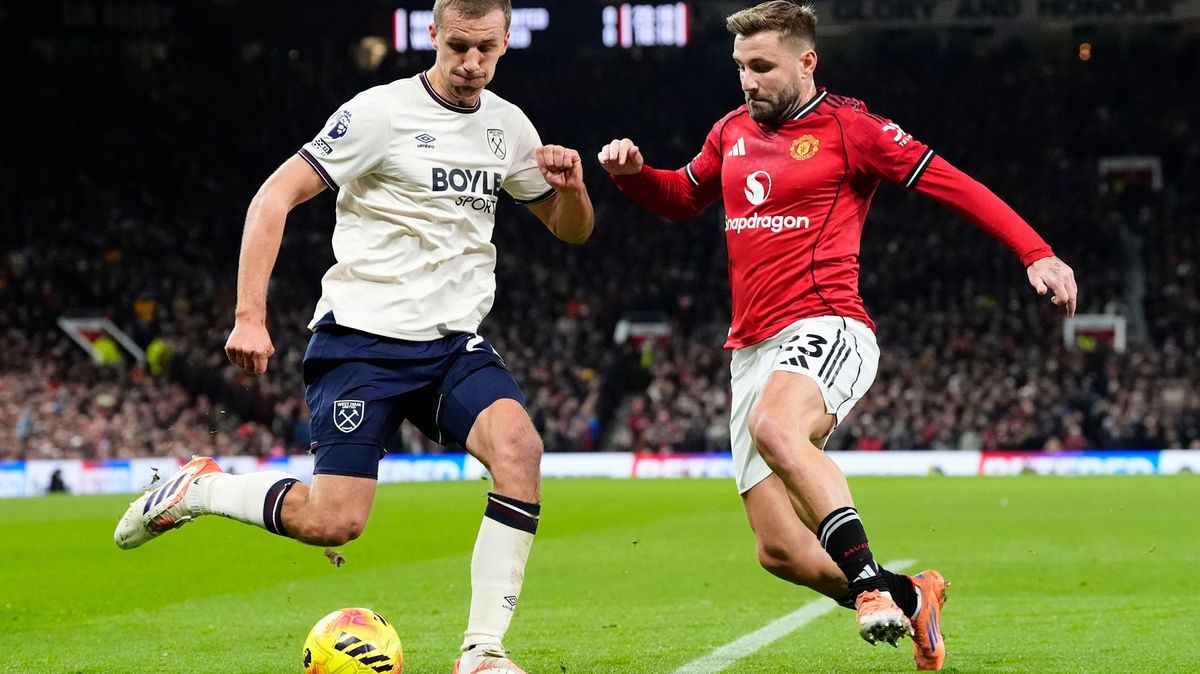 West Ham remizoval s Manchesterem United, Souček byl poprvé od října v základní sestavě