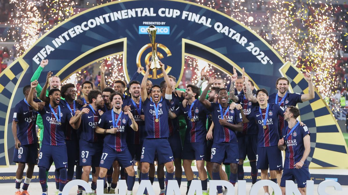 Footballers Paris St. Germain Win Intercontinental Cup