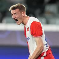 Štěpán Chaloupek těsně před přestávkou vyrovnal.