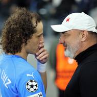 David Luiz a Jindřich Trpišovský už se na evropské scéně potkali.