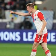 Štěpán Chaloupek těsně před přestávkou vyrovnal.