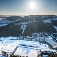 Areál v Novém Městě na Moravě, dějiště biatlonového Světového poháru.