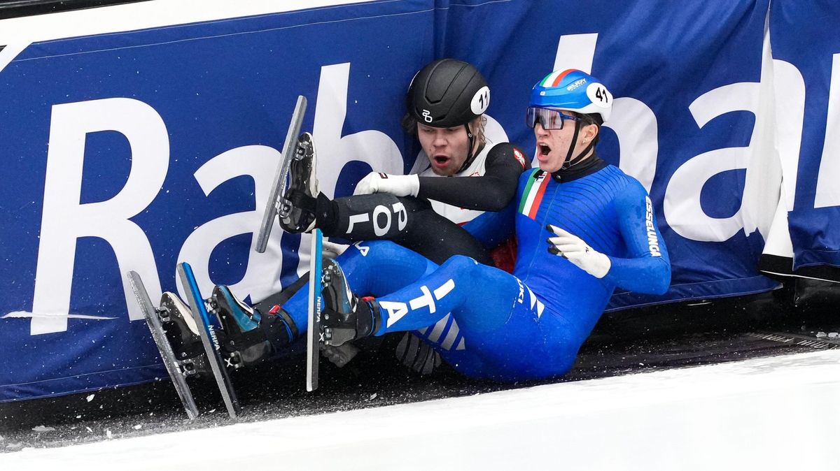 Viděl jsem jeho kost, popsal trenér děsivé zranění italského rychlobruslaře