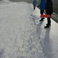 Příprava nových střeleckých stavů ve Vysočina Aréně.