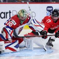  Michal Oršulák při jednom ze svých úspěšných zákroků. 