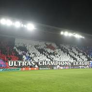 Choreografie slávistických fanoušků. 