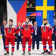 Smutný český výběr pro prohraném finále. 