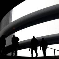 První hokejoví fanoušci. V hale Santa Giulia vrcholil italský hokejový pohár. 